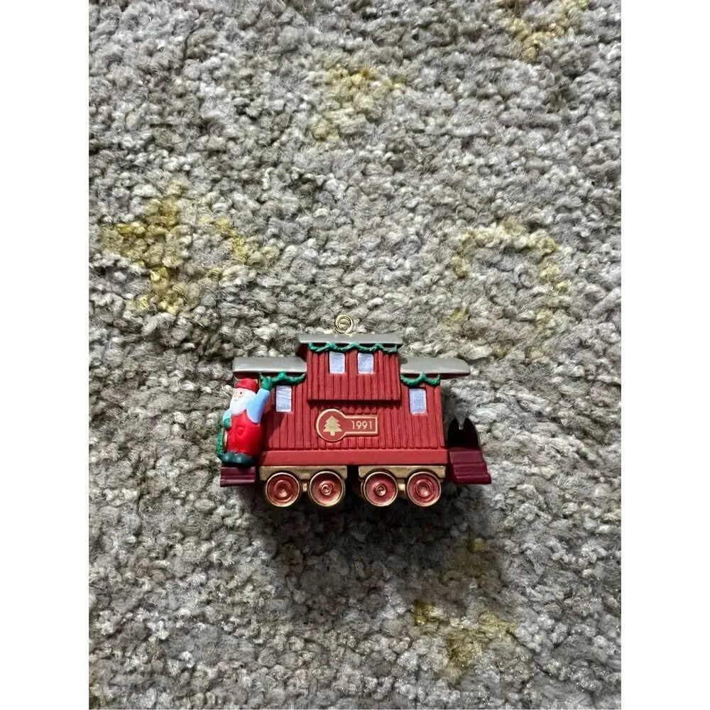 Hallmark Keepsake Railroad Caboose 1991 Ornament 4th In A Collection Of 4